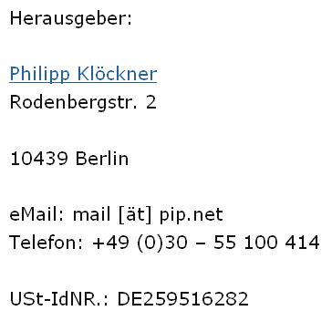 Impressum